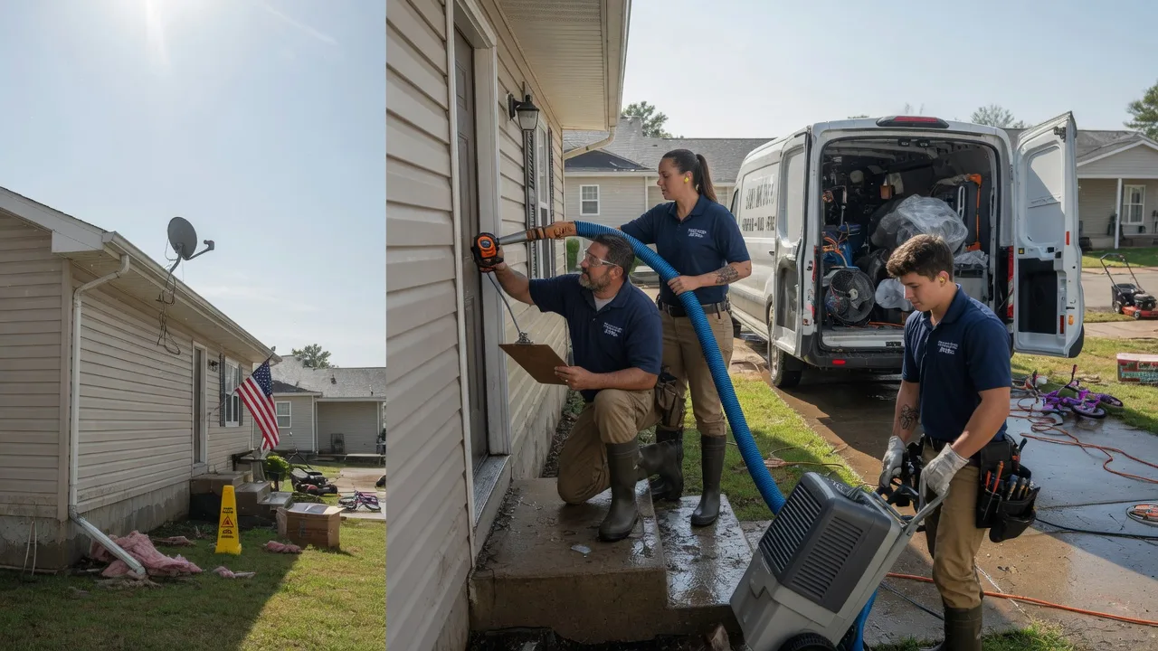 Ceiling Water Damage Cleanup near me